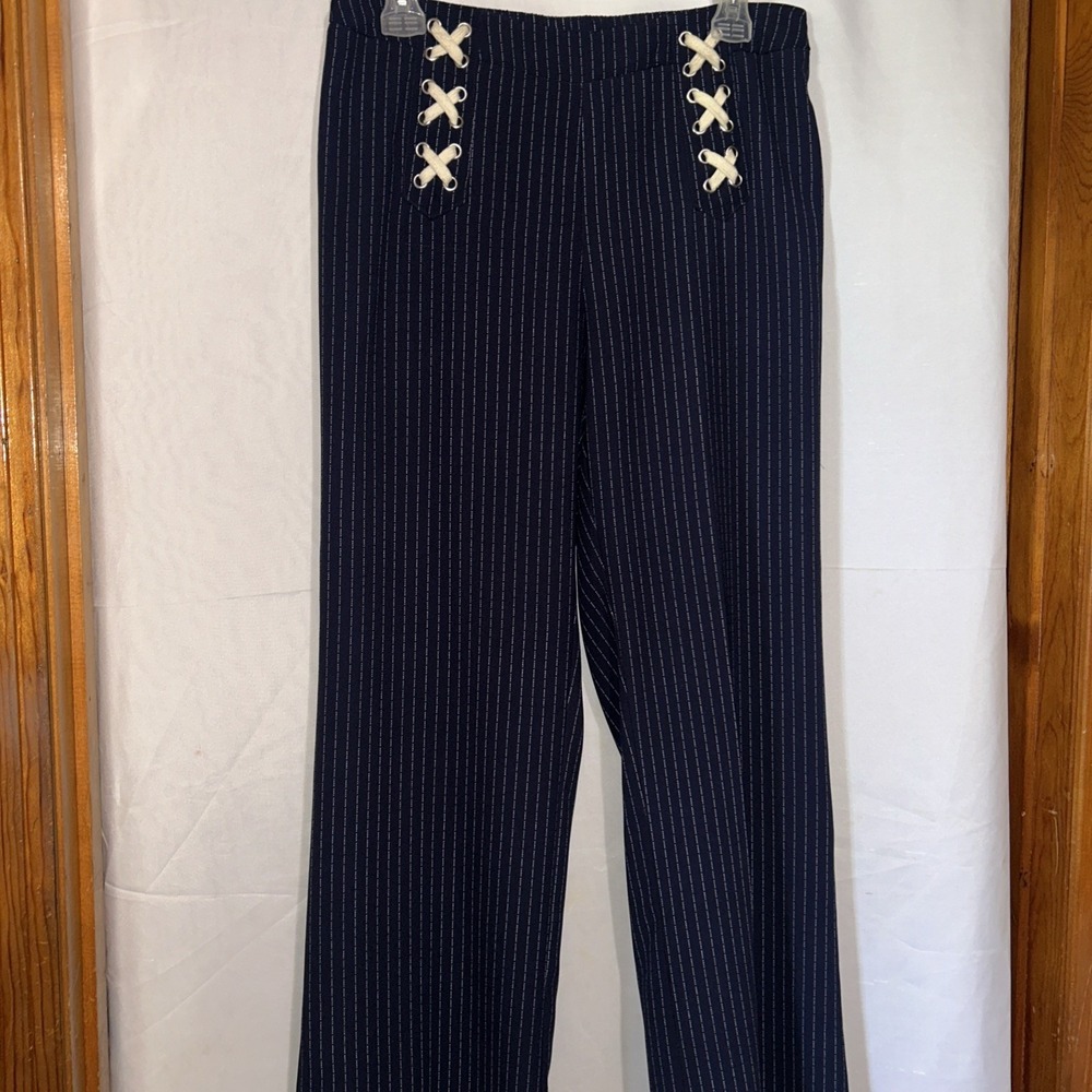 Valerie Stevens Women's Navy Dress Pants Size 8 32 Waist And 29 Inseam